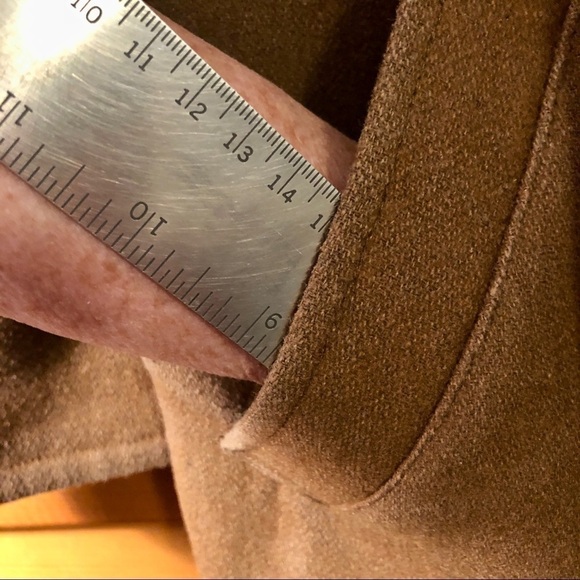 Vintage Wool Blend Trench Coat: Pecan Brown Belted Euro Style, Size Medium - Picture 16 of 16